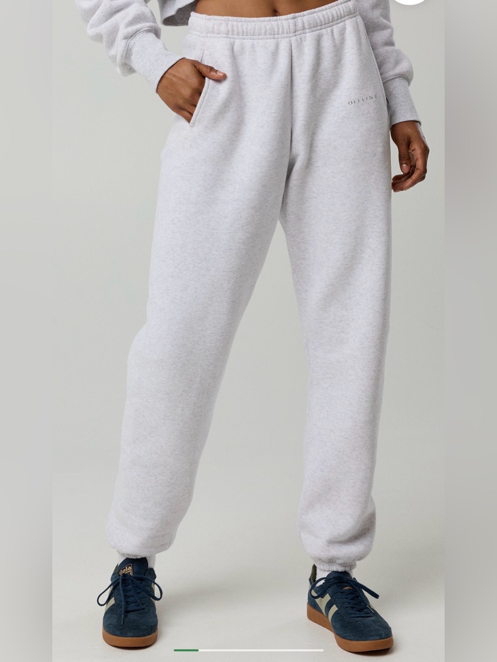 Women’s Light Gray Fleece Sweatpants